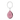 Swarovski Key Ring Pear Cut Pink - Bluestreak Crystals